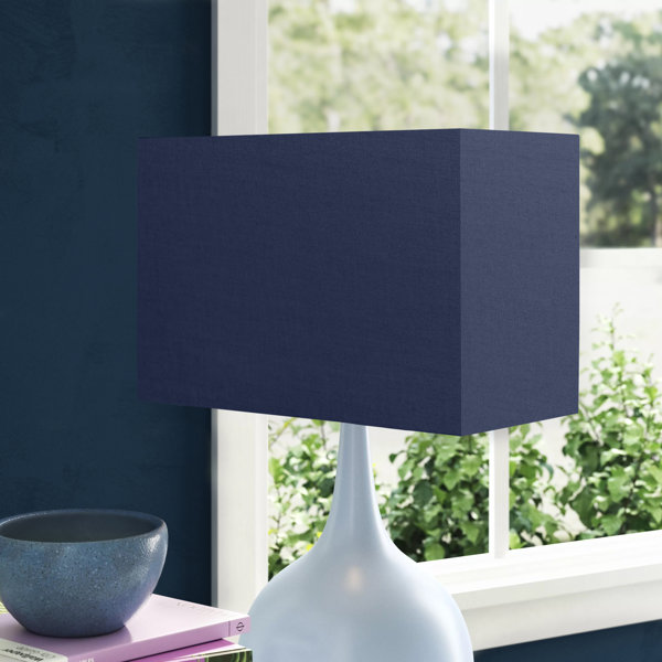 Navy floor online lamp shade